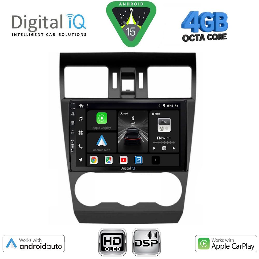 Βλησαρούλης Car Center - DIGITAL IQ BXF 16663_CPAA (9inc) MULTIMEDIA TABLET for SUBARU FORESTER - IMPREZA - XV mod. 2013-2019