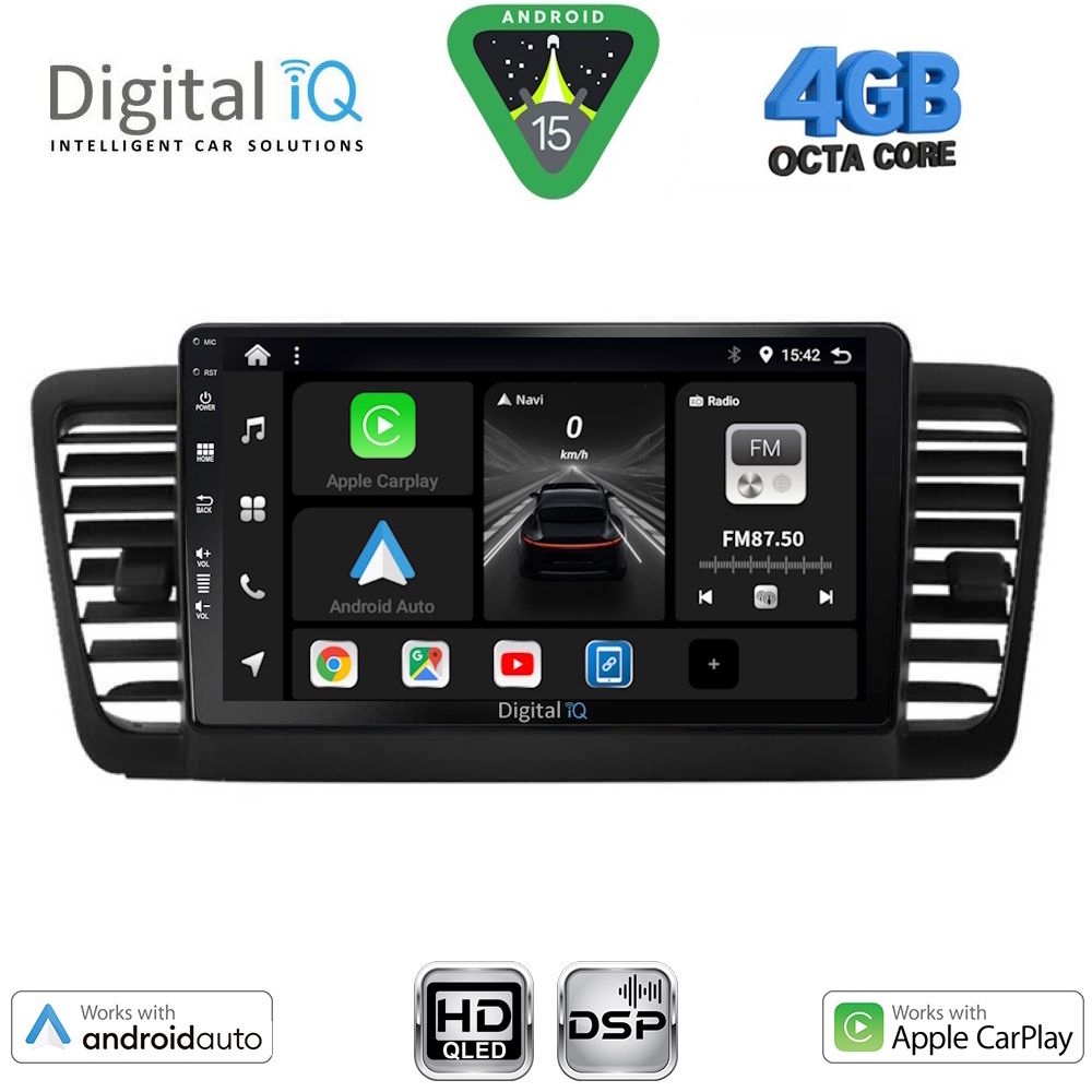 Βλησαρούλης Car Center - DIGITAL IQ BXF 16665_CPAA (9inc) MULTIMEDIA TABLET for SUBARU LEGACY - OUTBACK mod. 2002-2008