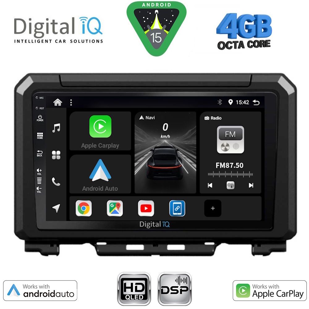 Βλησαρούλης Car Center - DIGITAL IQ BXF 16679_CPAA (9inc) MULTIMEDIA TABLET for SUZUKI JIMNY mod. 2017-2026