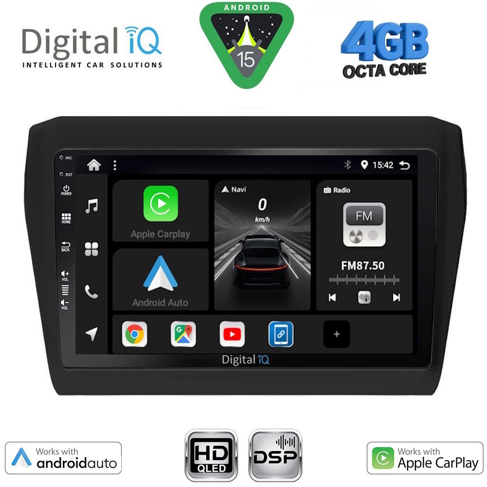 Βλησαρούλης Car Center - DIGITAL IQ BXF 16686_CPAA (9inc) MULTIMEDIA TABLET for SUZUKI SWIFT mod. 2017-2026