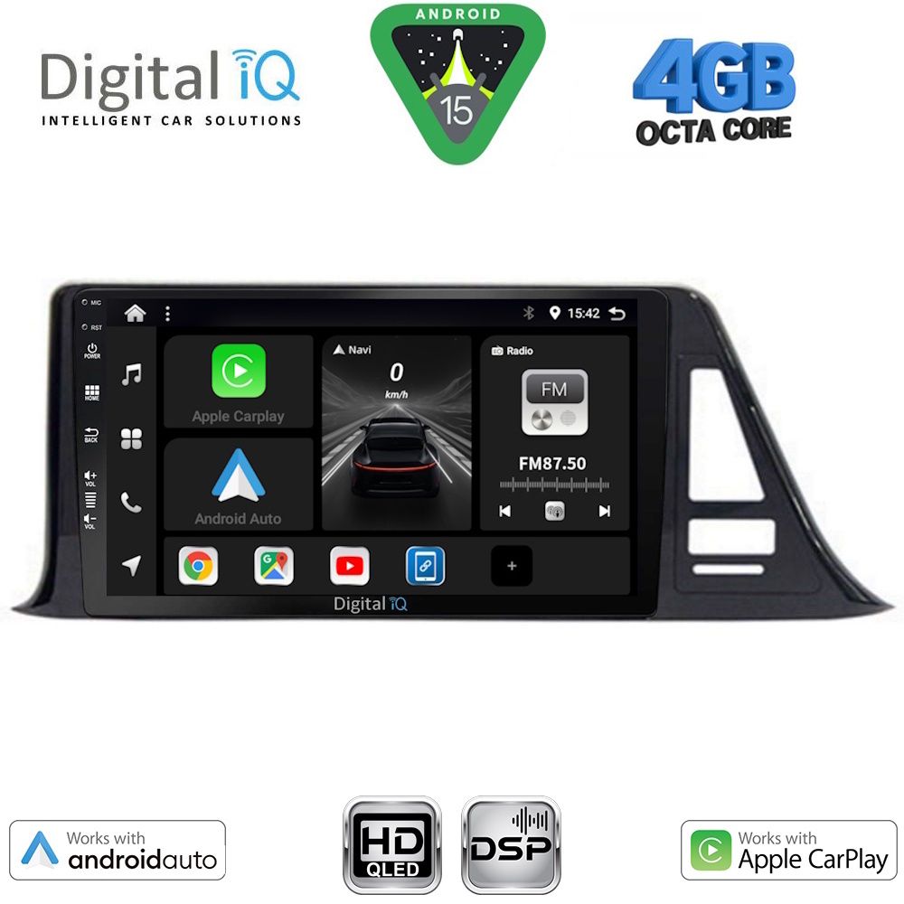 Βλησαρούλης Car Center - DIGITAL IQ BXF 16709_CPAA (9inc) MULTIMEDIA TABLET for TOYOTA CH-R mod. 2017-2023