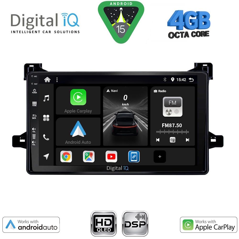 Βλησαρούλης Car Center - DIGITAL IQ BXF 16727_CPAA (9inc) MULTIMEDIA TABLET for TOYOTA PRIUS mod. 2016-2020