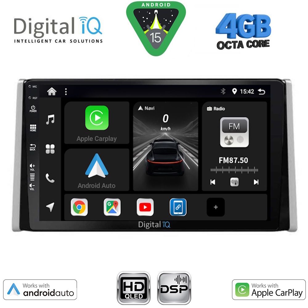 Βλησαρούλης Car Center - DIGITAL IQ BXF 16734_CPAA (10inc) MULTIMEDIA TABLET for TOYOTA RAV 4 mod. 2019-2025