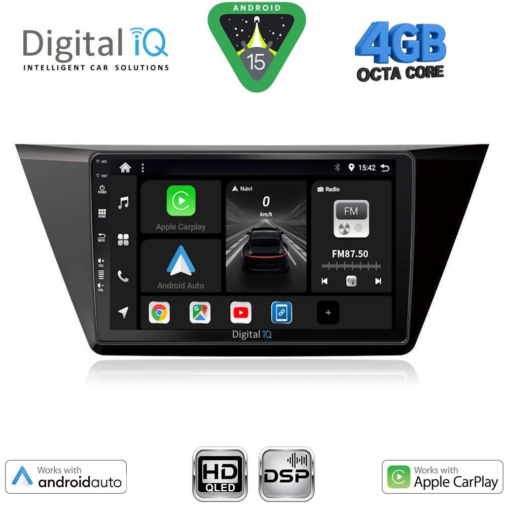Βλησαρούλης Car Center - DIGITAL IQ BXF 16769_CPAA (10inc) MULTIMEDIA TABLET for VW TOURAN mod. 2016-2026