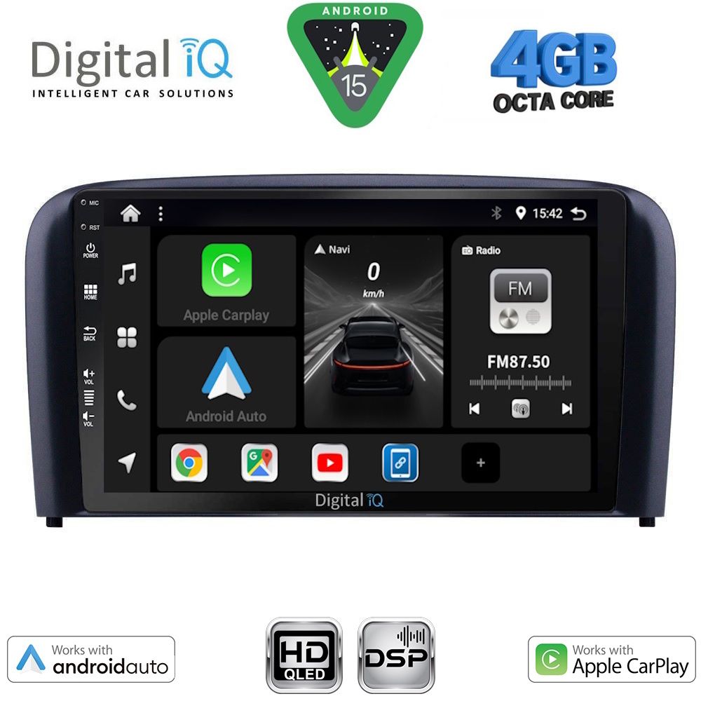Βλησαρούλης Car Center - DIGITAL IQ BXF 16786_CPAA (9inc) MULTIMEDIA TABLET for VOLVO S80 mod. 1998-2006