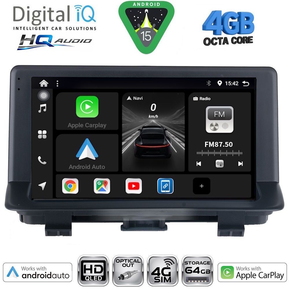 Βλησαρούλης Car Center - DIGITAL IQ BXK 19012_CPAA (9inc) MULTIMEDIA TABLET for AUDI Q3 mod. 2012-2018 (High Version)