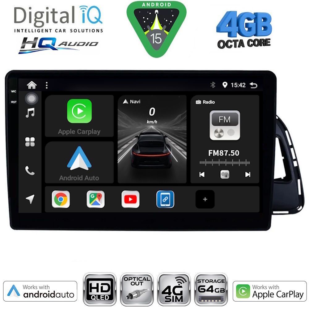Βλησαρούλης Car Center - DIGITAL IQ BXK 19015_CPAA (10inc) MULTIMEDIA TABLET for AUDI Q5 mod. 2010-2018