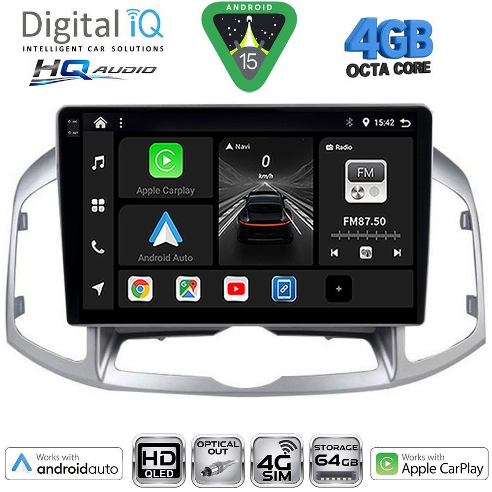 Βλησαρούλης Car Center - DIGITAL IQ BXK 19071_CPAA (10inc) MULTIMEDIA for CHEVROLET CAPTIVA mod. 2012-2018