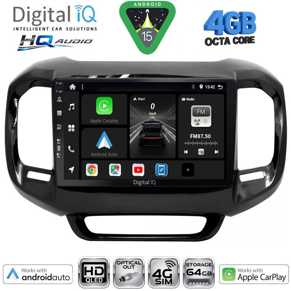 Βλησαρούλης Car Center - DIGITAL IQ BXK 19127_CPAA (9inc) MULTIMEDIA TABLET for FIAT TORO mod. 2017-2026