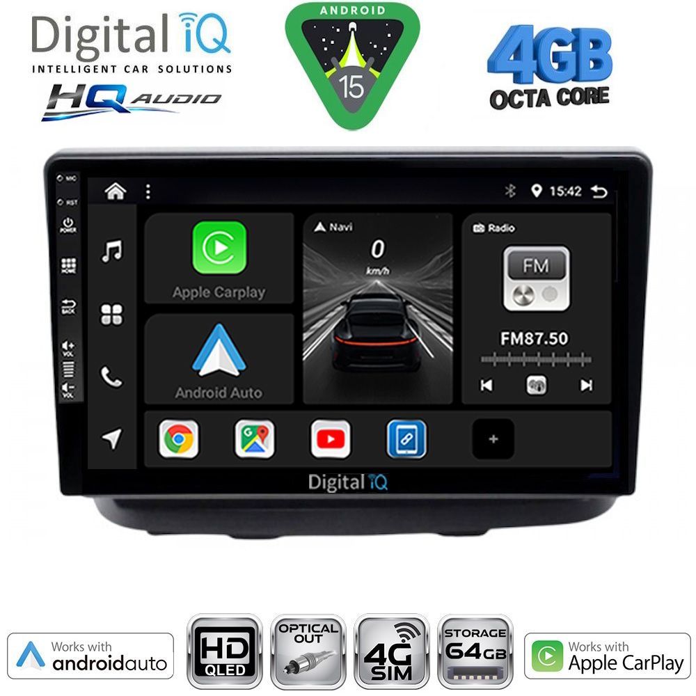 Βλησαρούλης Car Center - DIGITAL IQ BXK 19135_CPAA (10inc) MULTIMEDIA TABLET for FIAT DOBLO mod. 2002-2009