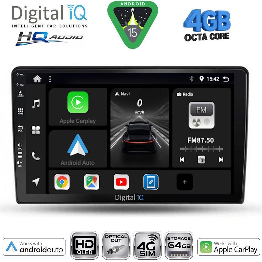 Βλησαρούλης Car Center - DIGITAL IQ BXK 19155_CPAA (10inc) MULTIMEDIA TABLET for FORD FIESTA mod. 2018-2025