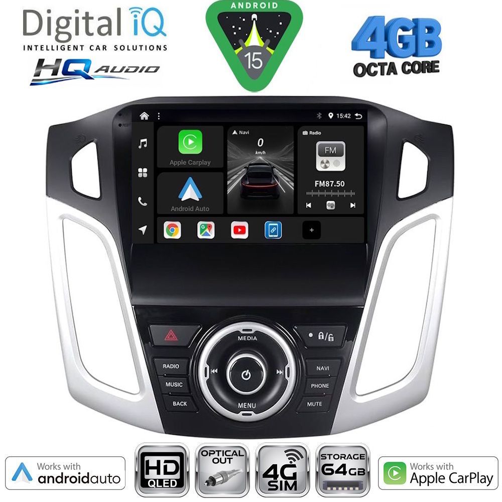 Βλησαρούλης Car Center - DIGITAL IQ BXK 19157_CPAA (9inc) MULTIMEDIA TABLET for FORD FOCUS mod. 2011-2018