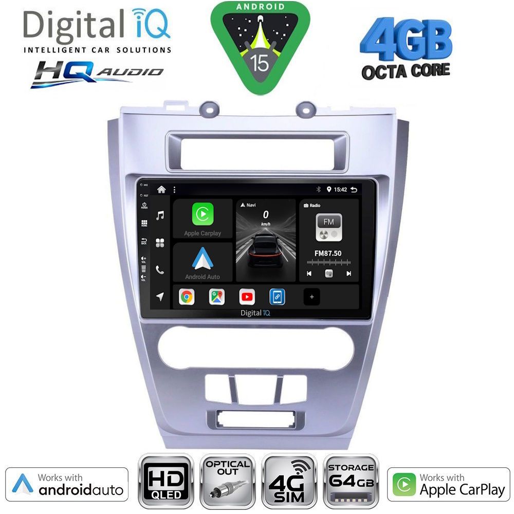 Βλησαρούλης Car Center - DIGITAL IQ BXK 19159_CPAA (10inc) MULTIMEDIA TABLET for FORD FUSION mod. 2012-2017