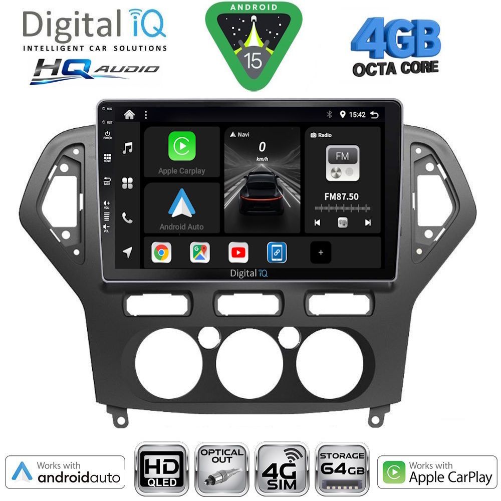 Βλησαρούλης Car Center - DIGITAL IQ BXK 19162_CPAA A/C (10inc) MULTIMEDIA TABLET for FORD MONDEO mod. 2007-2011