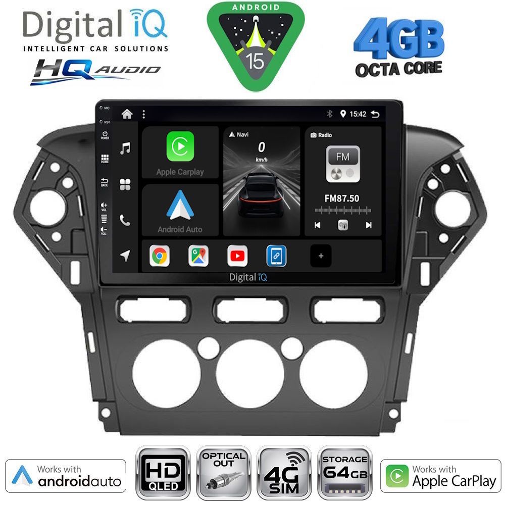 Βλησαρούλης Car Center - DIGITAL IQ BXK 19163_CPAA A/C (10inc) MULTIMEDIA TABLET for FORD MONDEO mod. 2011-2013