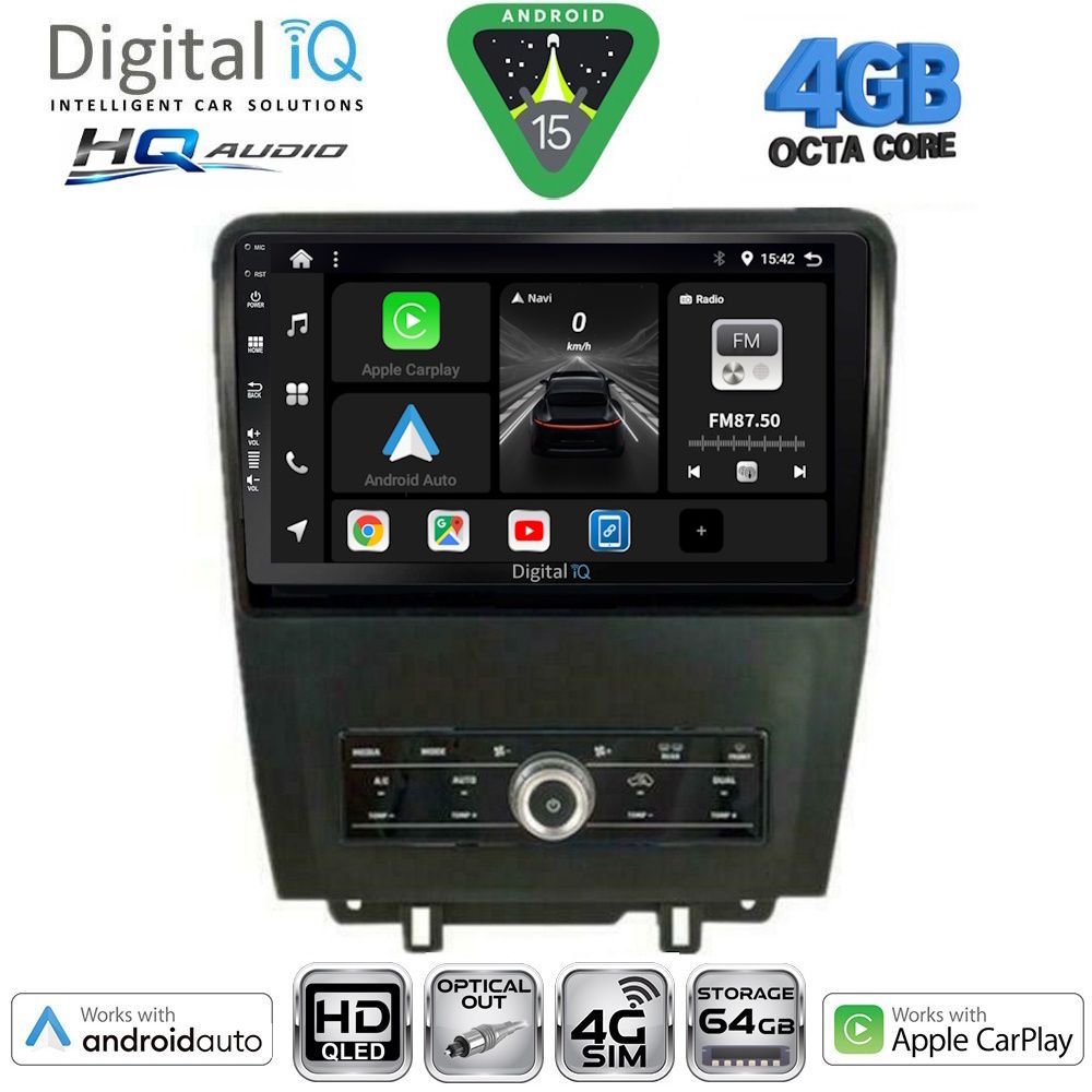 Βλησαρούλης Car Center - DIGITAL IQ BXK 19165_CPAA (9inc) MULTIMEDIA TABLET for FORD MUSTANG mod. 2010-2015