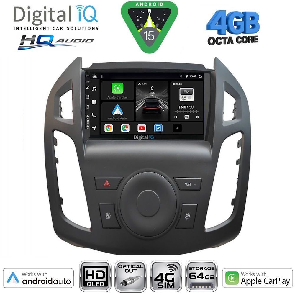 Βλησαρούλης Car Center - DIGITAL IQ BXK 19176_CPAA (9inc) MULTIMEDIA TABLET for FORD TRANSIT CONNECT mod. 2013-2018