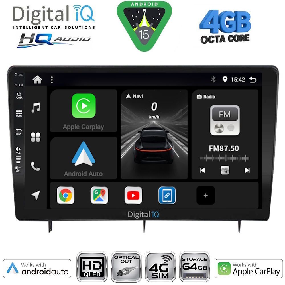 Βλησαρούλης Car Center - DIGITAL IQ BXK 19192_CPAA (10inc) MULTIMEDIA TABLET for HONDA CIVIC mod. 2022-2026