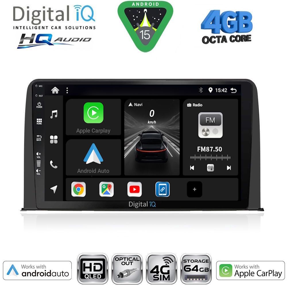 Βλησαρούλης Car Center - DIGITAL IQ BXK 19199_CPAA (10inc) MULTIMEDIA TABLET for HONDA CRV mod. 2017-2023