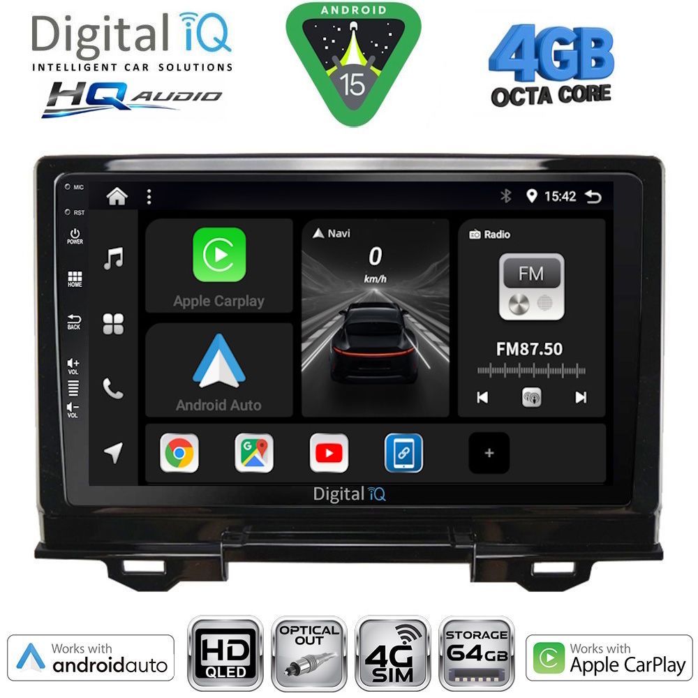 Βλησαρούλης Car Center - DIGITAL IQ BXK 19202_CPAA (9inc) MULTIMEDIA TABLET for HONDA HRV mod. 2021-2026