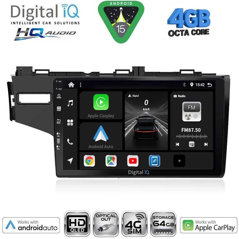 Βλησαρούλης Car Center - DIGITAL IQ BXK 19212_CPAA (10inc) MULTIMEDIA TABLET for HONDA JAZZ mod. 2013-2019
