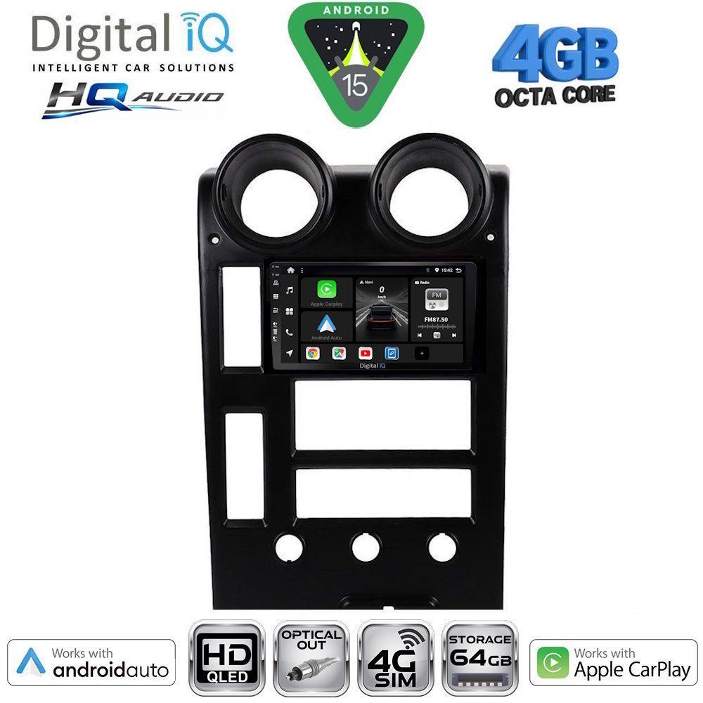 Βλησαρούλης Car Center - DIGITAL IQ BXK 19215_CPAA (9inc) MULTIMEDIA TABLET for HUMMER H2 mod. 2001-2007
