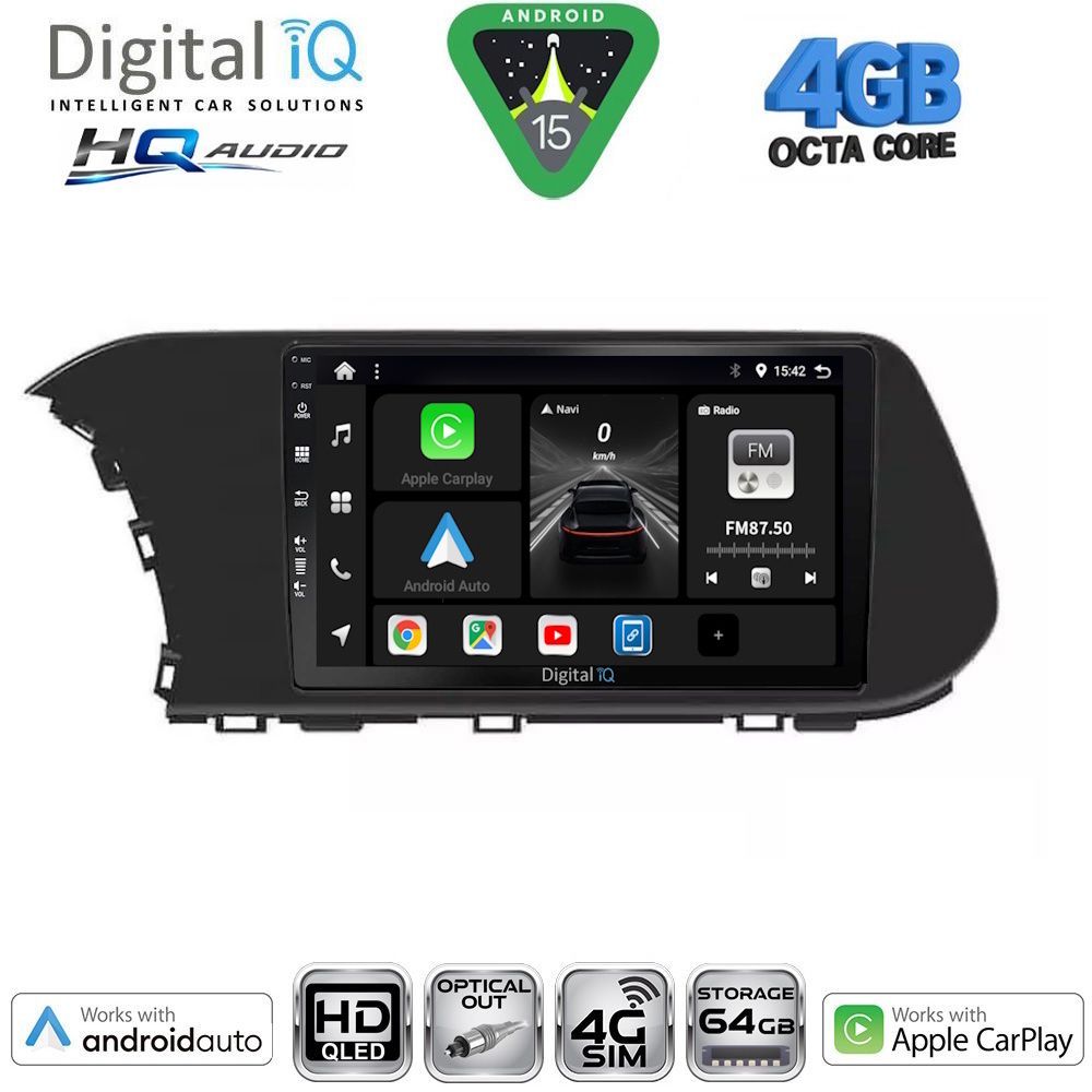 Βλησαρούλης Car Center - DIGITAL IQ BXK 19220_CPAA (10inc) MULTIMEDIA TABLET for HYUNDAI i20 - BAYON mod. 2020-2026
