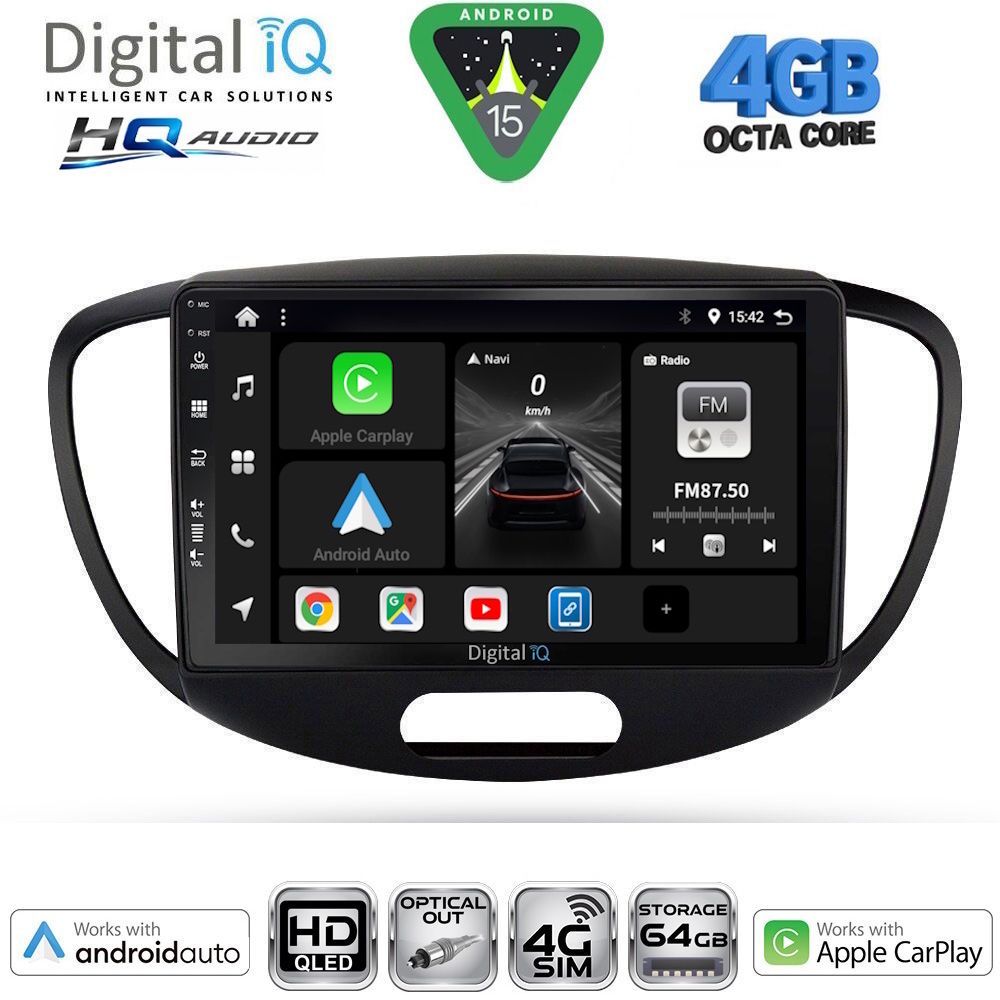 Βλησαρούλης Car Center - DIGITAL IQ BXK 19223_CPAA (9inc) MULTIMEDIA TABLET for HYUNDAI i10 mod. 2008-2013