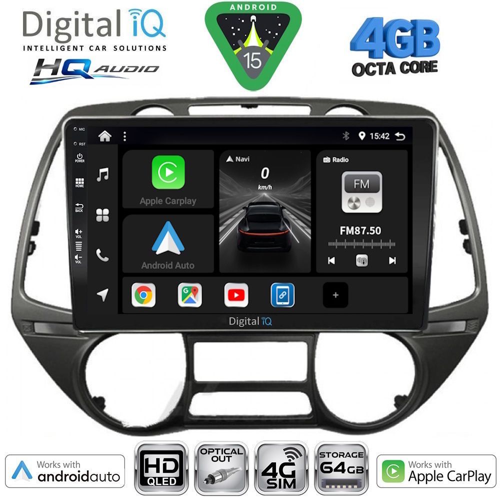 Βλησαρούλης Car Center - DIGITAL IQ BXK 19226_CPAA  (9inc) MULTIMEDIA TABLET for HYUNDAI i20 mod. 2008-2014