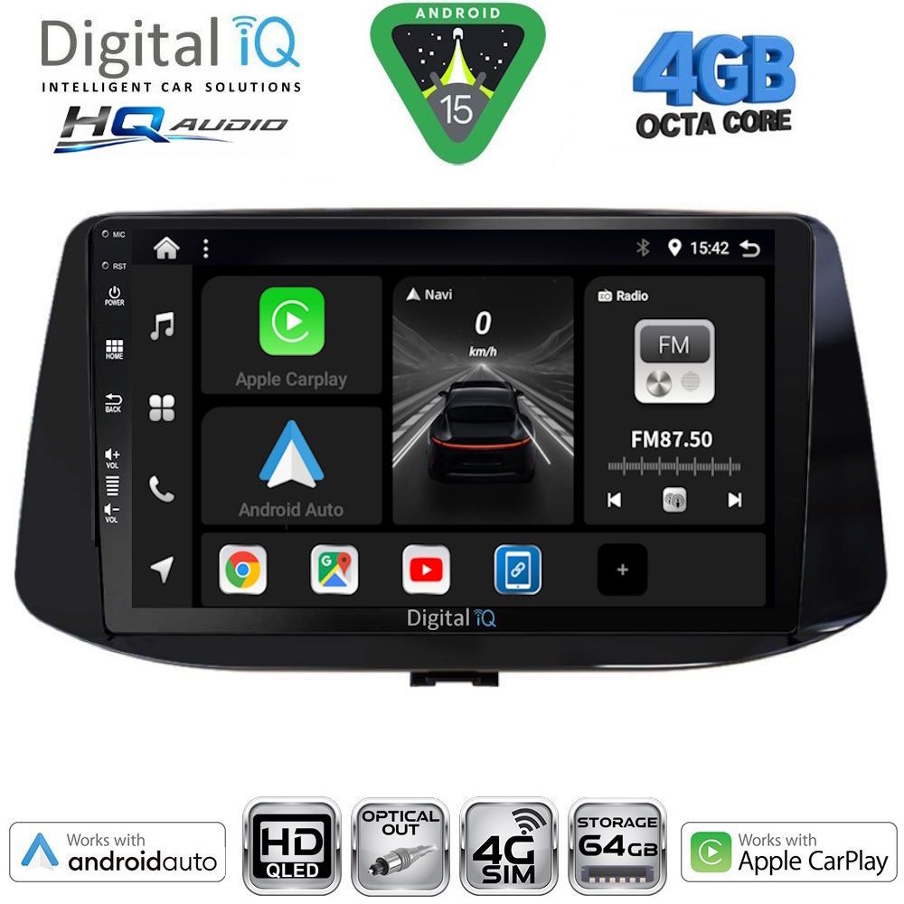 Βλησαρούλης Car Center - DIGITAL IQ BXK 19233_CPAA (9inc) MULTIMEDIA TABLET for HYUNDAI i30 mod. 2018-2025