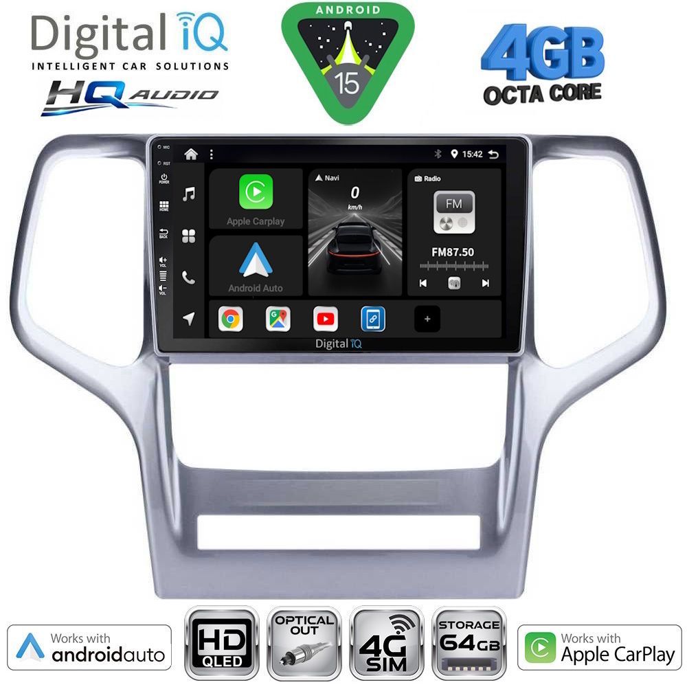 Βλησαρούλης Car Center - DIGITAL IQ BXK 19282_CPAA (9inc) MULTIMEDIA TABLET for JEEP GRAND CHEROKEE mod. 2011-2014