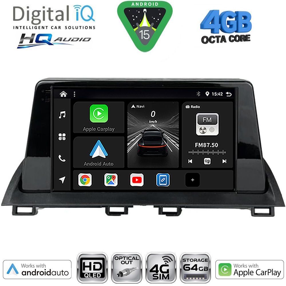 Βλησαρούλης Car Center - DIGITAL IQ BXK 19367_CPAA (9inc) MULTIMEDIA TABLET for MAZDA 3 mod. 2014-2019
