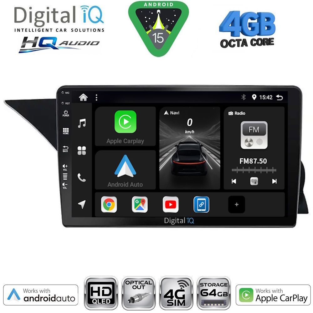 Βλησαρούλης Car Center - DIGITAL IQ BXK 19412_CPAA (NTG 4.5) (9inc) MULTIMEDIA TABLET for MERCEDES GLK (X204) mod. 2013-2017