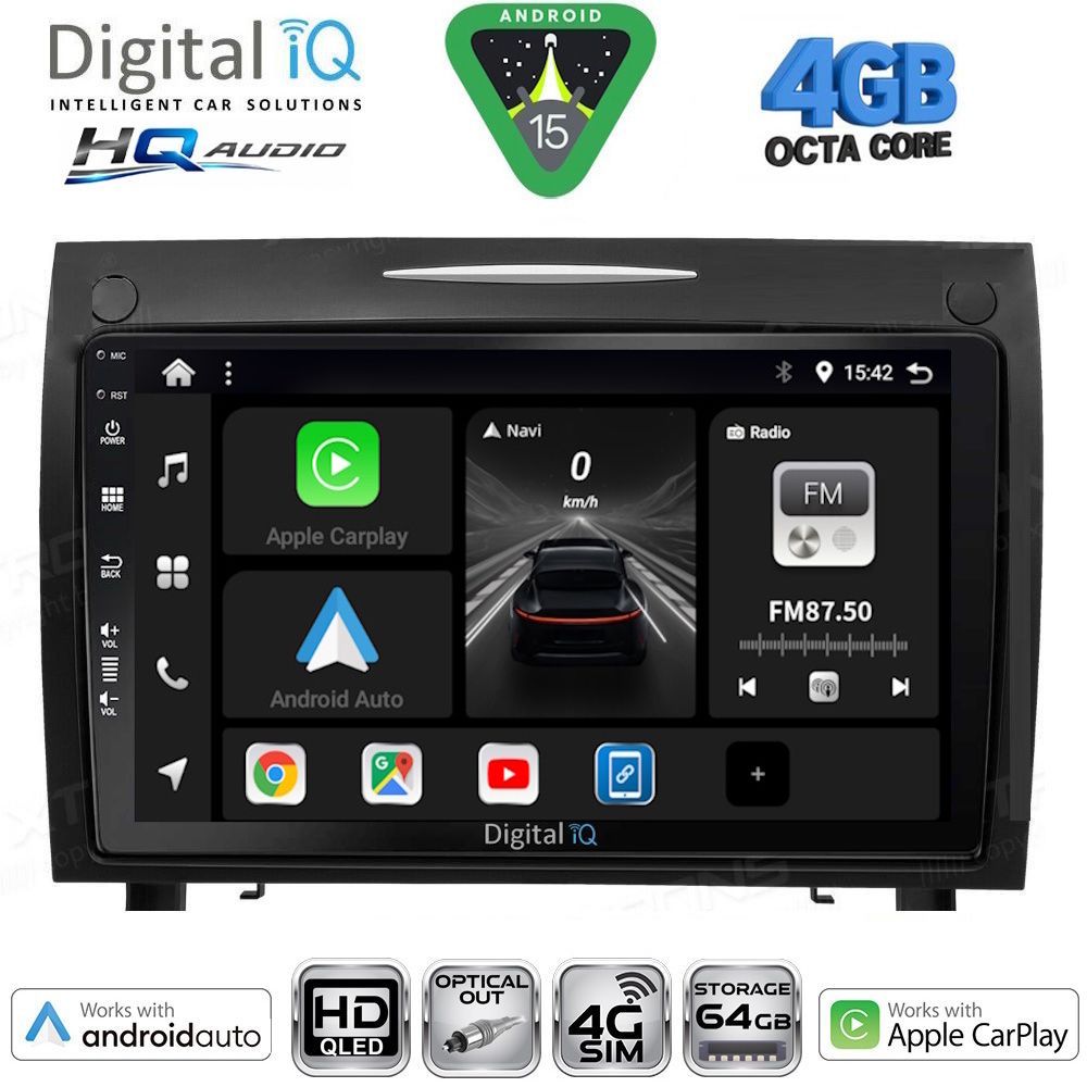 Βλησαρούλης Car Center - DIGITAL IQ BXK 19419_CPAA (9inc) MULTIMEDIA TABLET for MERCEDES SLK R171 mod. 2004-2010