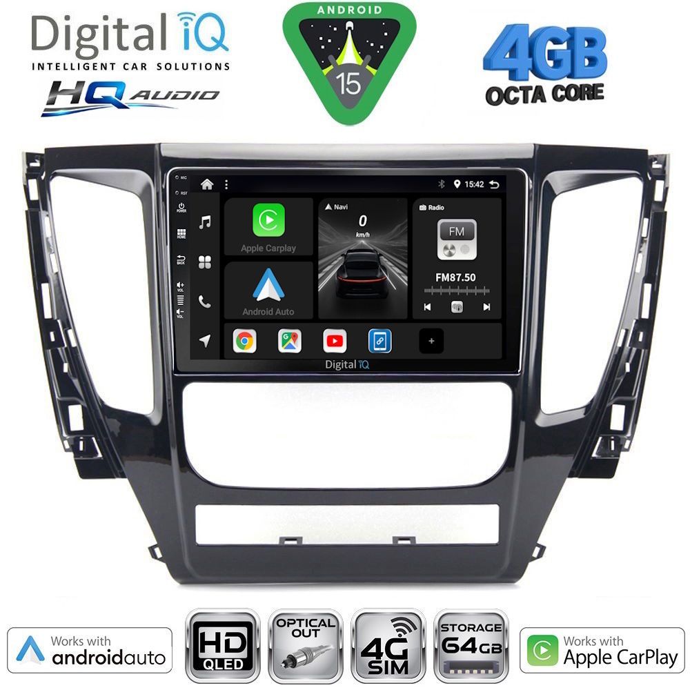 Βλησαρούλης Car Center - DIGITAL IQ BXK 19447A_CPAA (9inc) MULTIMEDIA TABLET for MITSUBISHI PAJERO mod. 2013-2020