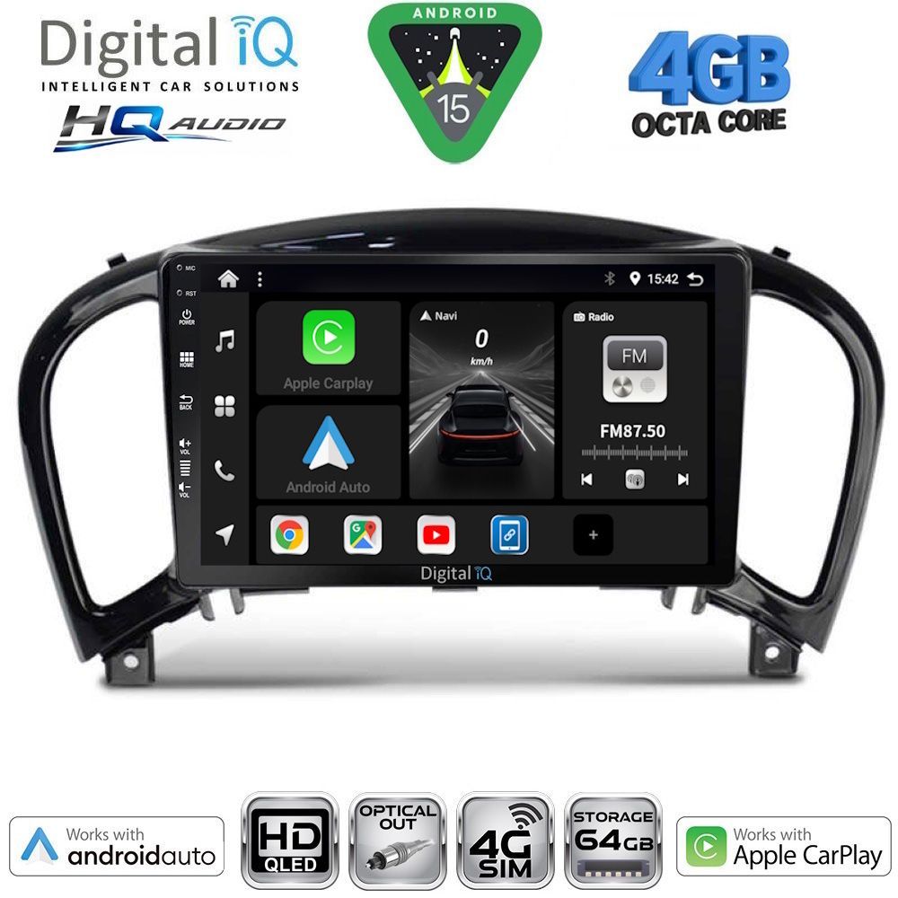 Βλησαρούλης Car Center - DIGITAL IQ BXK 19452_CPAA (9inc) MULTIMEDIA TABLET for NISSAN JUKE mod. 2009-2020