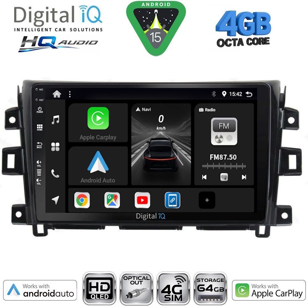 Βλησαρούλης Car Center - DIGITAL IQ BXK 19456_CPAA (10inc) MULTIMEDIA TABLET for NISSAN NAVARA mod. 2016-2025