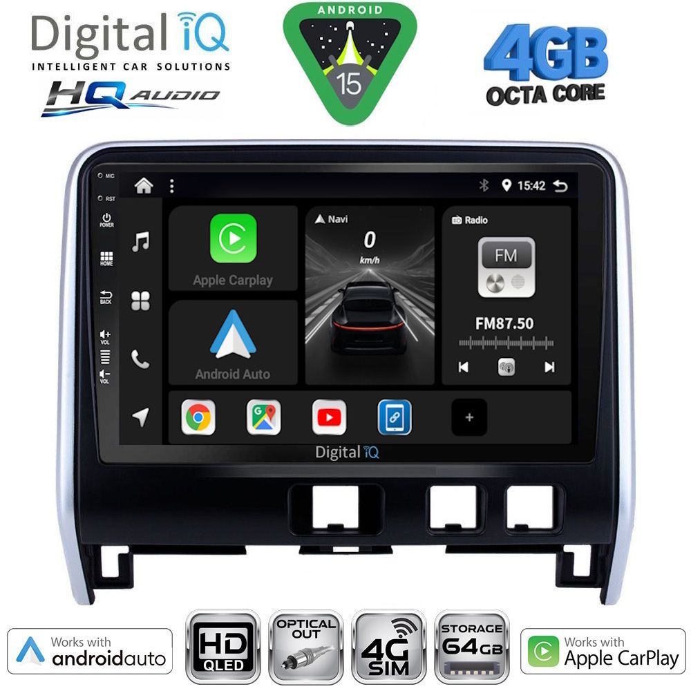 Βλησαρούλης Car Center - DIGITAL IQ BXK 19471_CPAA (10inc) MULTIMEDIA TABLET for NISSAN SERENA mod. 2016-2022