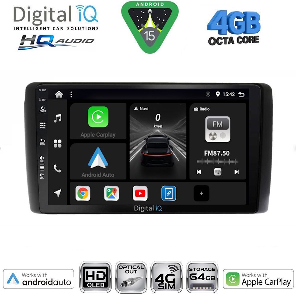 Βλησαρούλης Car Center - DIGITAL IQ BXK 19472_CPAA (9inc) MULTIMEDIA TABLET for NISSAN LEAF mod. 2009-2017