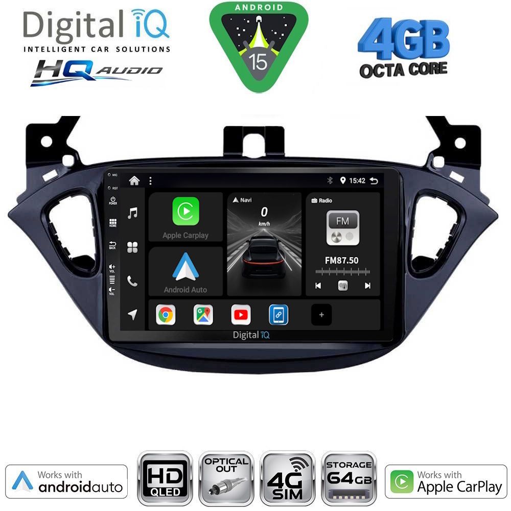Βλησαρούλης Car Center - DIGITAL IQ BXK 19486_CPAA (9inc) MULTIMEDIA TABLET for OPEL ADAM - CORSA E  mod. 2014-2019