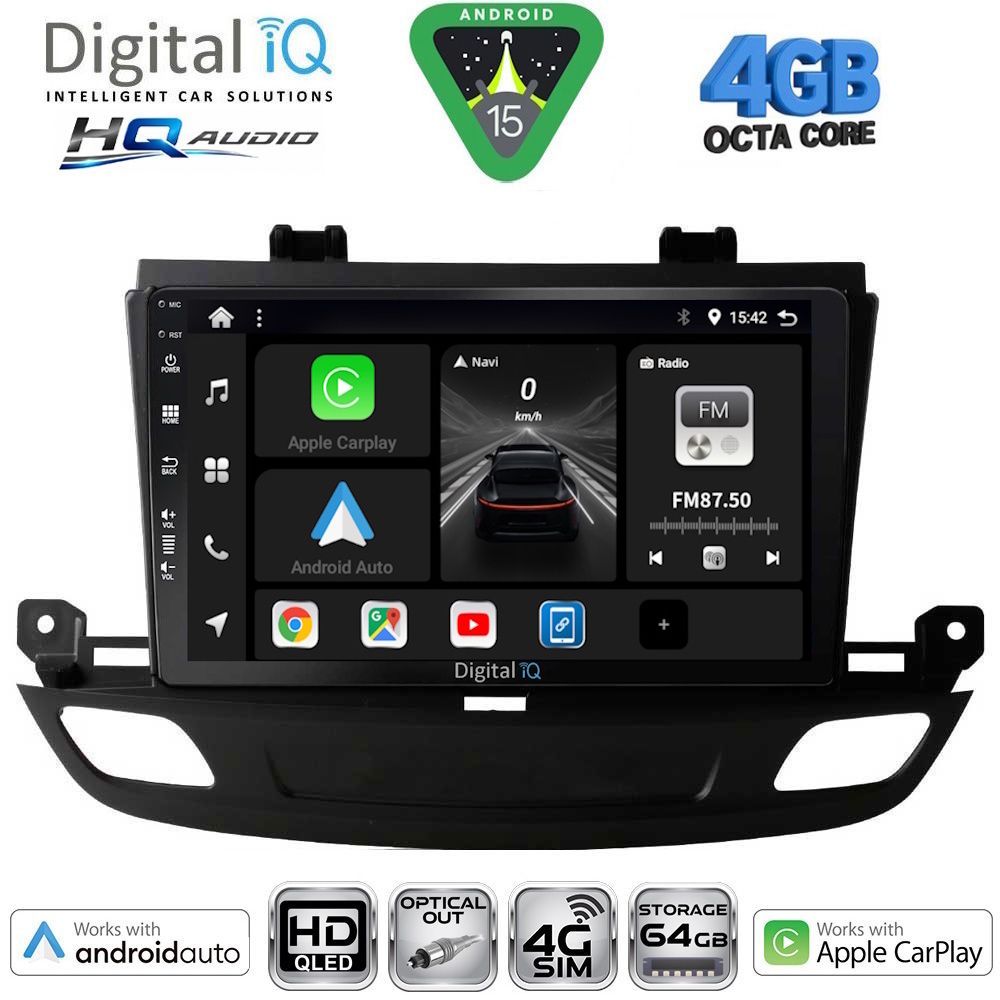 Βλησαρούλης Car Center - DIGITAL IQ BXK 19493_CPAA (9inc) MULTIMEDIA TABLET for OPEL INSIGNIA mod. 2018-2024