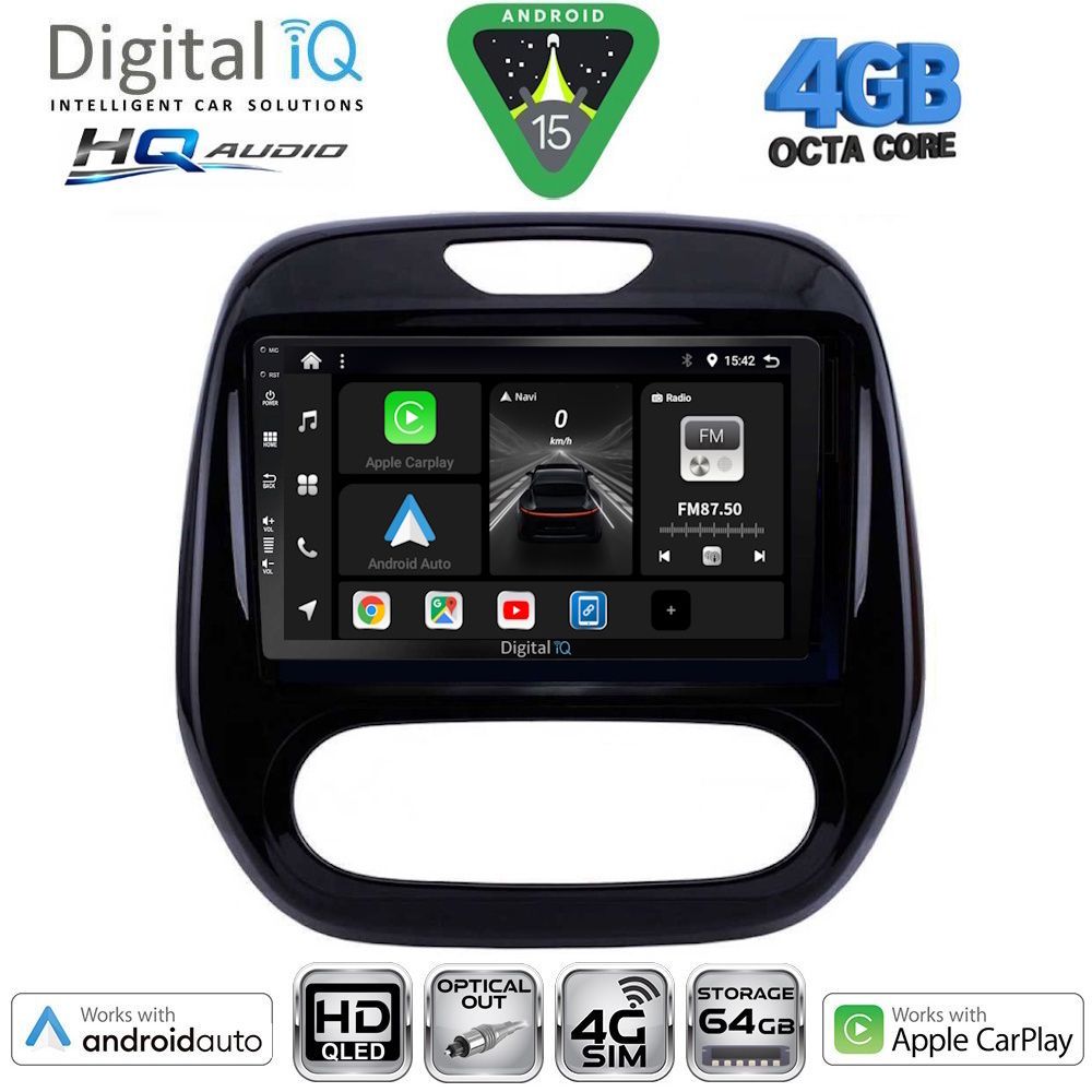 Βλησαρούλης Car Center - DIGITAL IQ BXK 19542_CPAA (9inc) MULTIMEDIA TABLET for RENAULT CAPTUR mod. 2013-2019