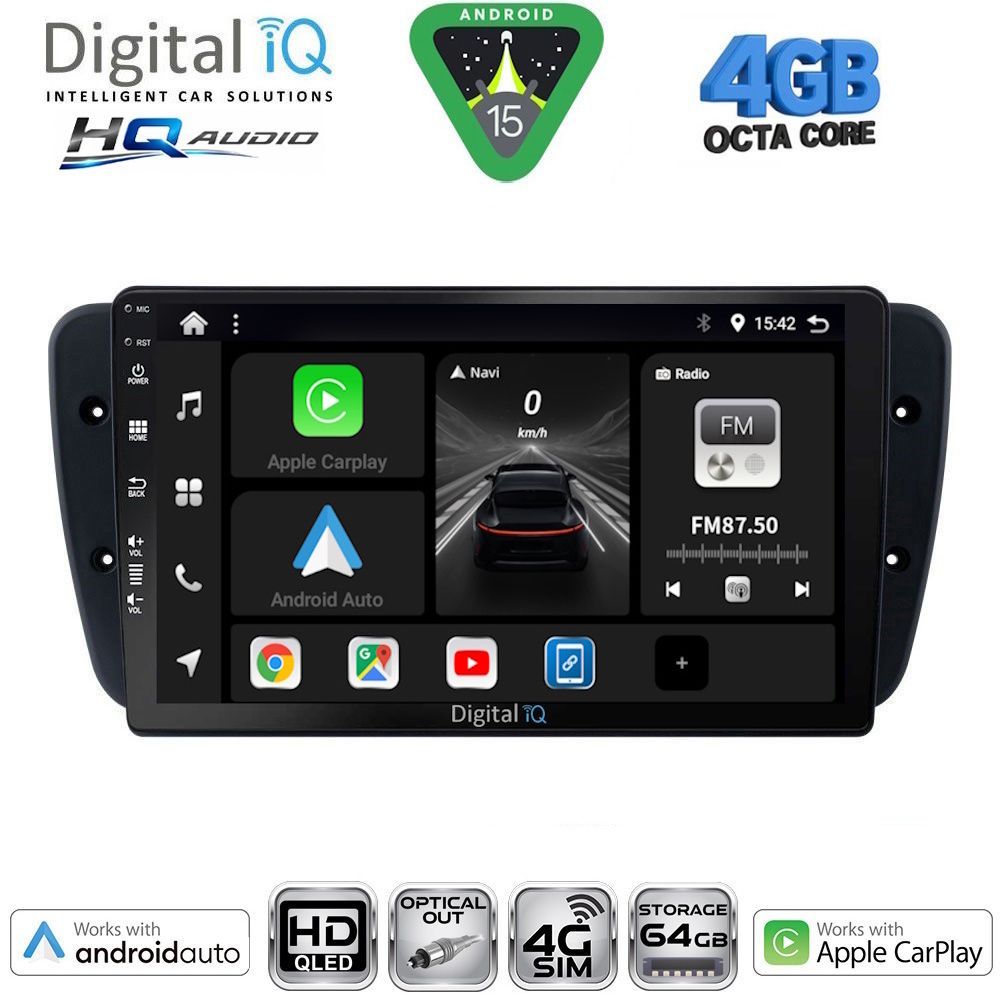 Βλησαρούλης Car Center - DIGITAL IQ BXK 19571_CPAA (9inc) MULTIMEDIA TABLET for SEAT IBIZA mod. 2008-2015
