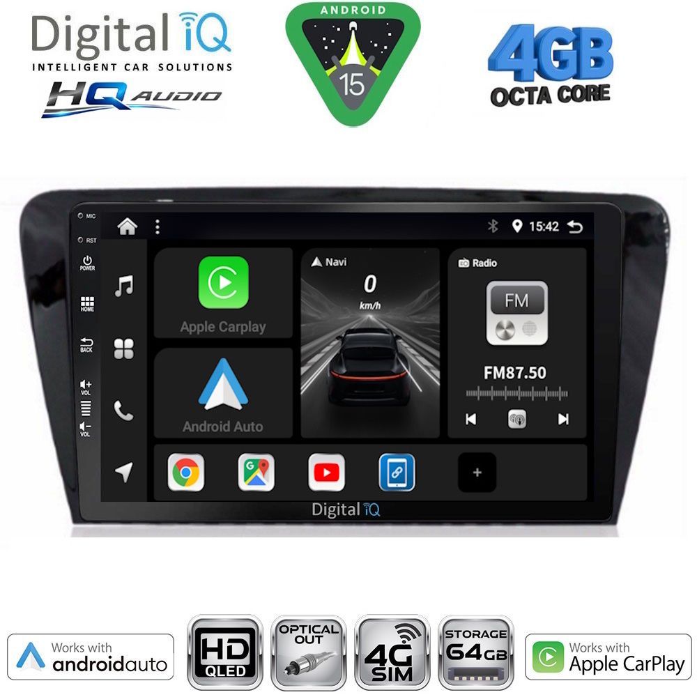 Βλησαρούλης Car Center - DIGITAL IQ BXK 19597_CPAA (10inc) MULTIMEDIA TABLET for SKODA OCTAVIA 7 mod. 2013-2021