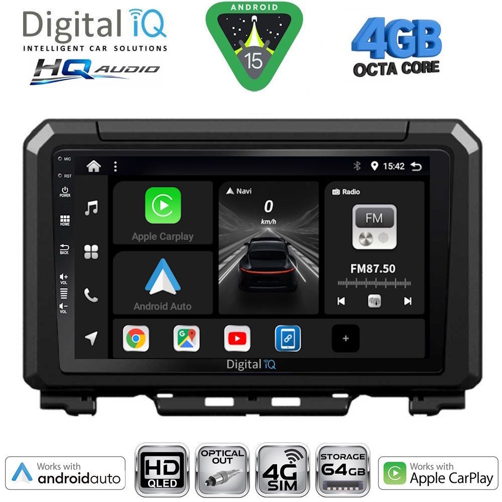 Βλησαρούλης Car Center - DIGITAL IQ BXK 19679_CPAA (9inc) MULTIMEDIA TABLET for SUZUKI JIMNY mod. 2017-2026