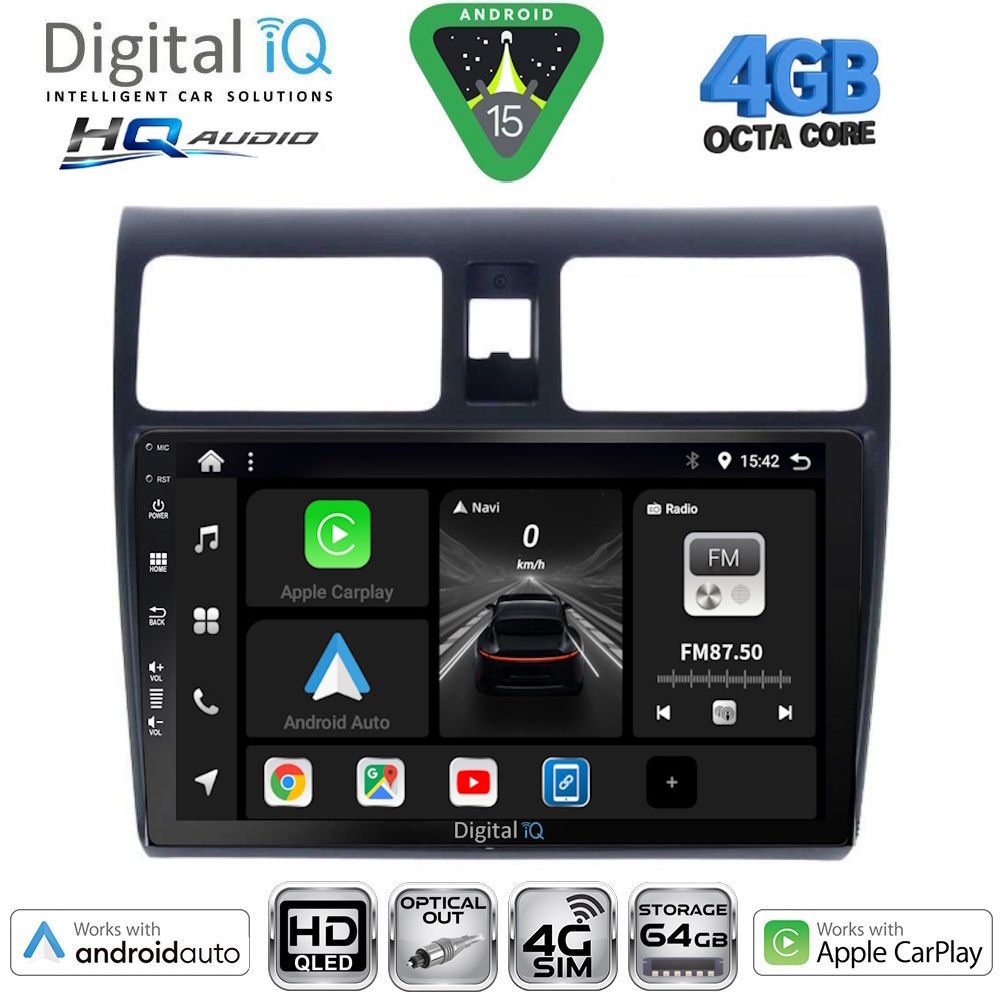 Βλησαρούλης Car Center - DIGITAL IQ BXK 19684_CPAA (10inc) MULTIMEDIA TABLET for SUZUKI SWIFT mod. 2005-2011