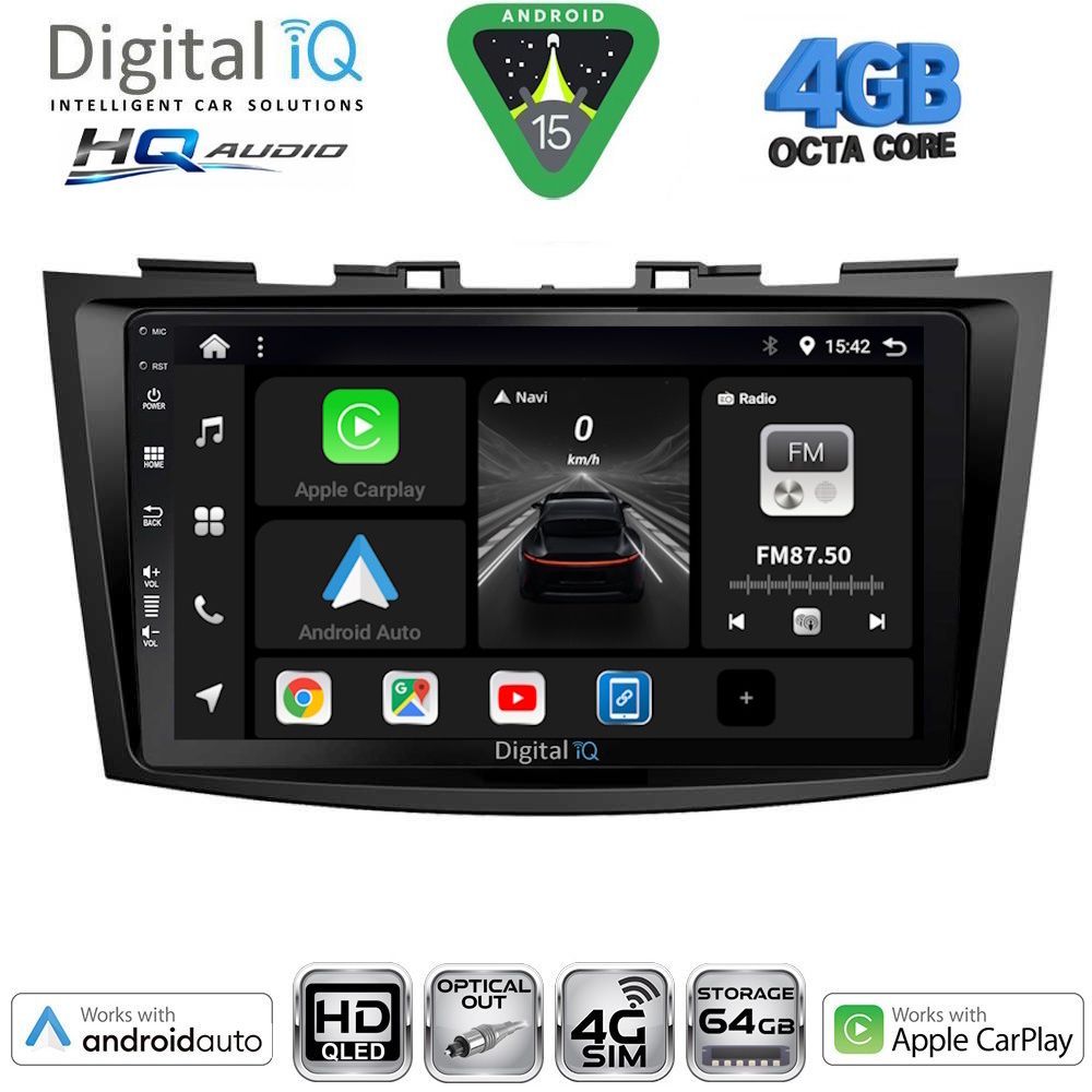 Βλησαρούλης Car Center - DIGITAL IQ BXK 19685_CPAA (9inc) MULTIMEDIA TABLET for SUZUKI SWIFT mod. 2011-2016