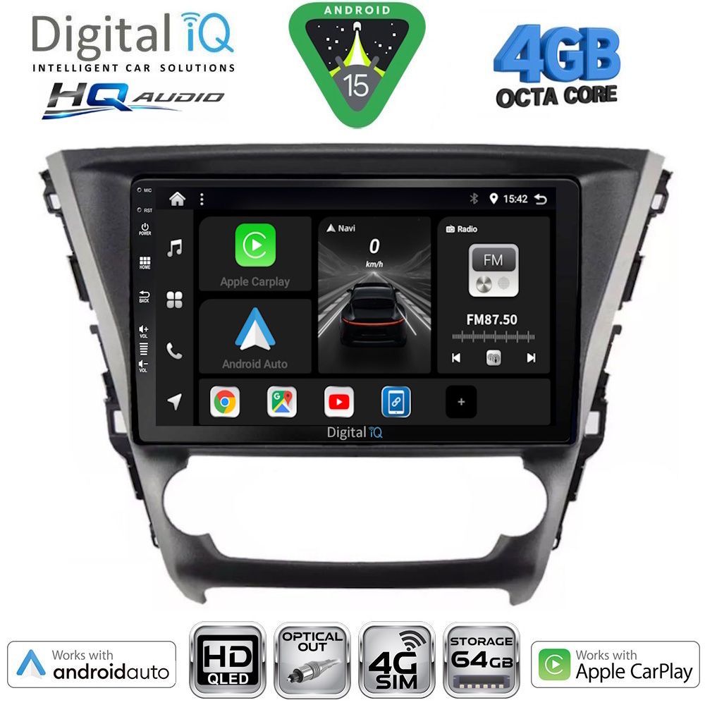 Βλησαρούλης Car Center - DIGITAL IQ BXK 19706_CPAA (10inc) MULTIMEDIA TABLET for TOYOTA AVENSIS mod. 2016-2019