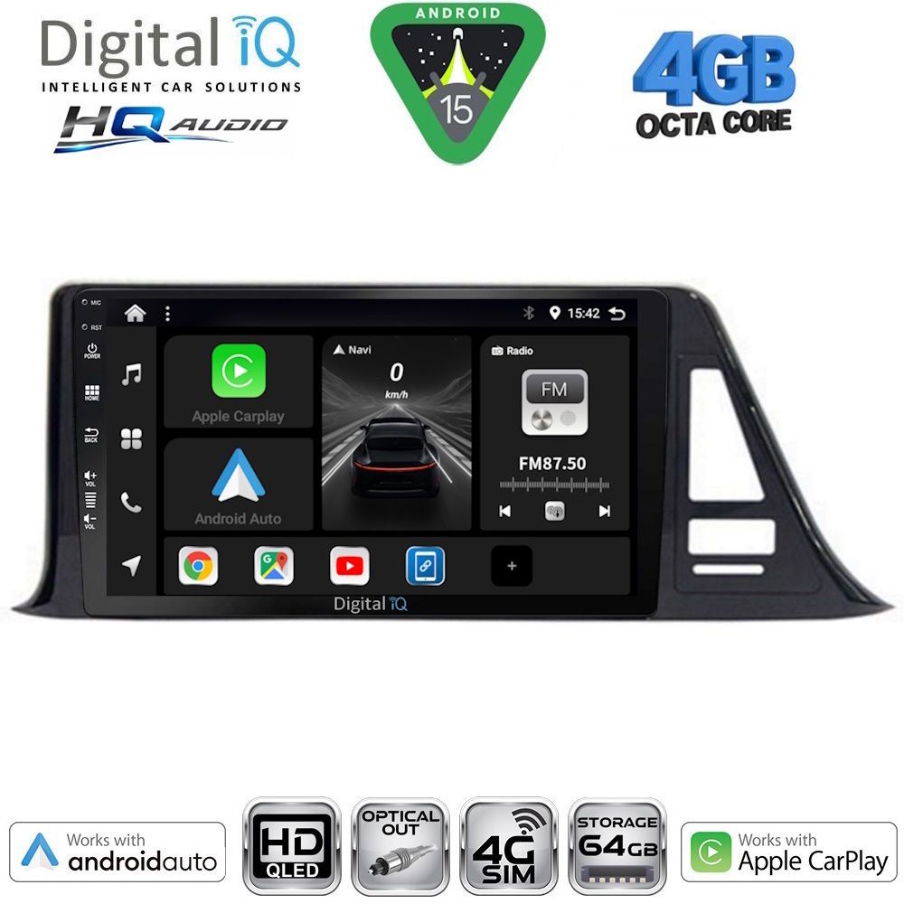 Βλησαρούλης Car Center - DIGITAL IQ BXK 19709_CPAA (9inc) MULTIMEDIA TABLET for TOYOTA CH-R mod. 2017-2023