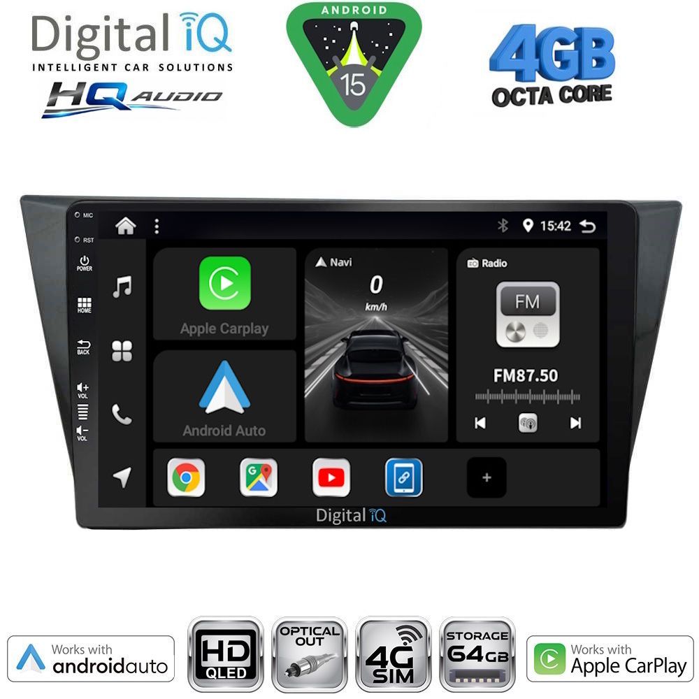 Βλησαρούλης Car Center - DIGITAL IQ BXK 19761_CPAA (10inc) MULTIMEDIA TABLET for VW TIGUAN mod. 2016-2024